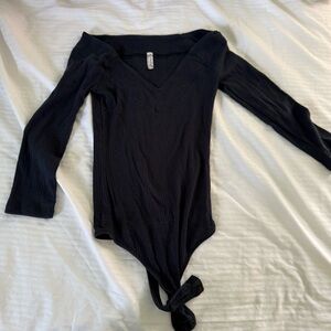 Free People V-neck Bodysuit